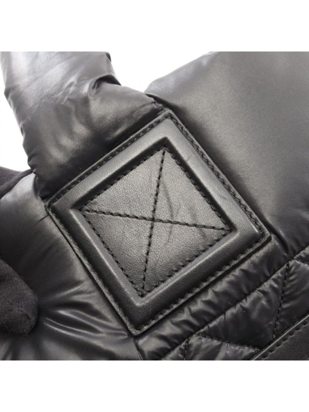 ★SOLD★ Chanel Tote Coco Cocoon MM Black Nylon Leather - Picture 9 of 9